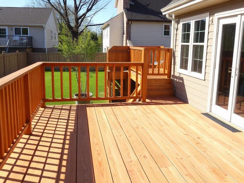 Custom deck build and restoration in Northeast Ohio backyard
