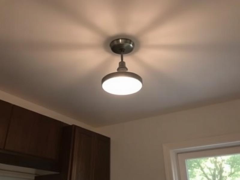 Kitchen light fixture installation by Cleveland handyman service